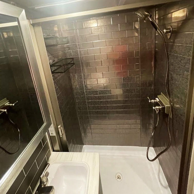 FromPlainToBeautifulInHours Subway Tile Mirroflex Tub and Shower